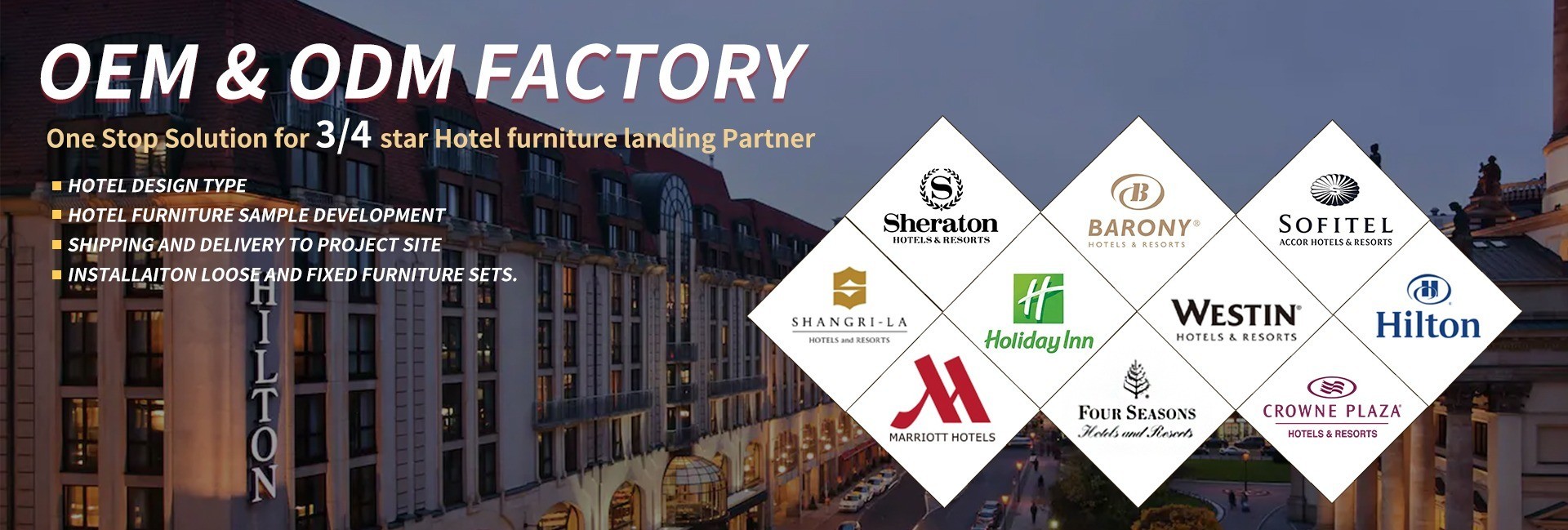 Calidad Muebles del hotel de lujo Fábrica