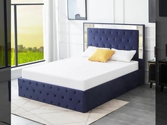 Cama de lujo de cuero moderno Dormitorio principal del hotel Cama doble 1.8 Dormitorio Cama King