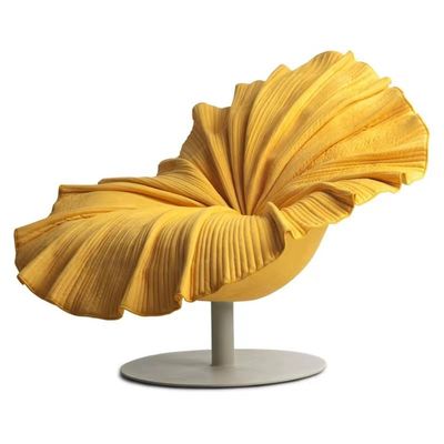 comprar Base de acero inoxidable de terciopelo de la flor del pétalo de la silla de la sala de exposición de lujo ligera nórdica del hotel online manufacture