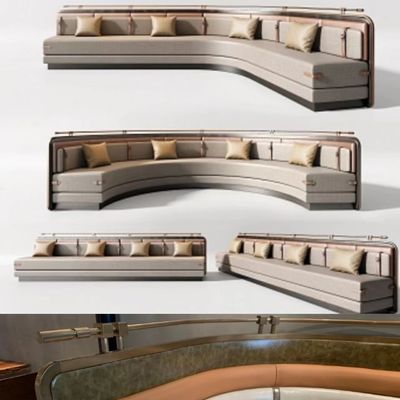comprar U de lujo antiguo formar semi el restaurante de cuero Sofa Seats del hotel de la cabina del círculo que asienta online manufacture
