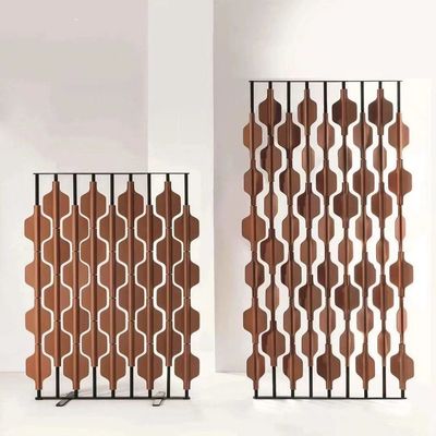 comprar Pantalla de acero inoxidable colorida moderna de la división del sitio del pasillo del hotel del metal de los muebles del hotel online manufacture