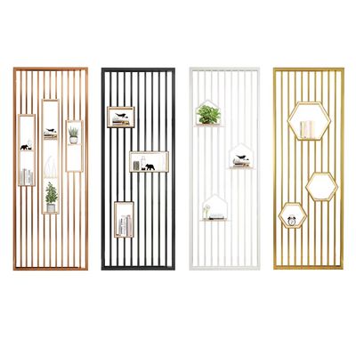 comprar La parrilla de acero inoxidable moderna del metal de la división de la pantalla talló el tabique plegable online manufacture