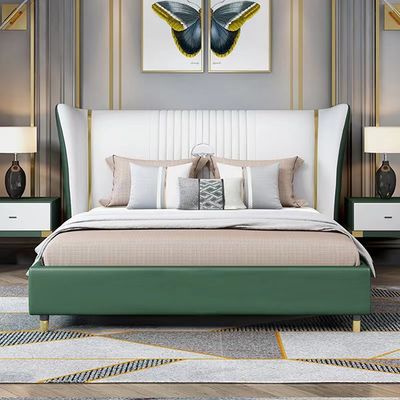 comprar cama de cuero de madera sólida Bentley Hotel Bedroom del hotel de lujo de los muebles de cinco estrellas del dormitorio online manufacture