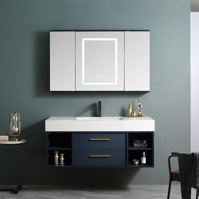 comprar Aduana montada en la pared moderna de los muebles del cuarto de baño del hotel del fregadero del grupo del gabinete de cuarto de baño online manufacture