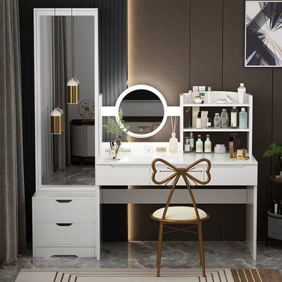 comprar Tabla de la vanidad del maquillaje del hotel del tocador del dormitorio del espejo online manufacture