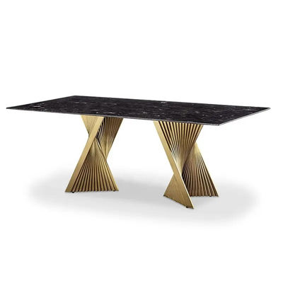 comprar Mesa de comedor moderna de Art Natural Marble Metal Base del hotel de los muebles superiores del restaurante online manufacture