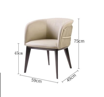 comprar Metal de cuero auténtico del hotel de los muebles modernos del restaurante que cena la silla online manufacture
