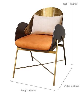 Buen precio Silla de cena de acero inoxidable de encargo creativa para el edificio de oficinas en línea