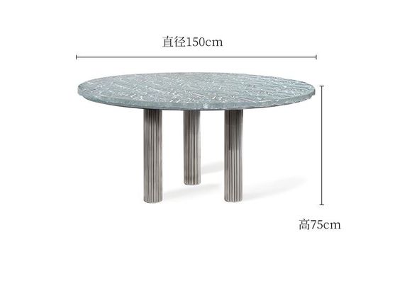 comprar Mesa de comedor redonda del modelo de onda de agua de los muebles del restaurante del hotel de lujo online manufacture