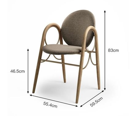 comprar Tela modificada para requisitos particulares de madera de sólido del metal de los muebles del restaurante del hotel del tamaño que cena la silla online manufacture