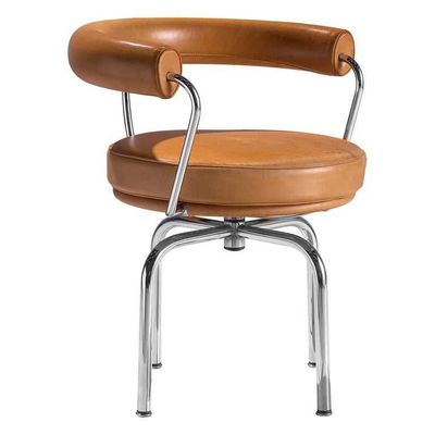 comprar Respaldo cómodo de cuero rotativo del hotel del restaurante del metal nórdico de los muebles que cena la silla online manufacture