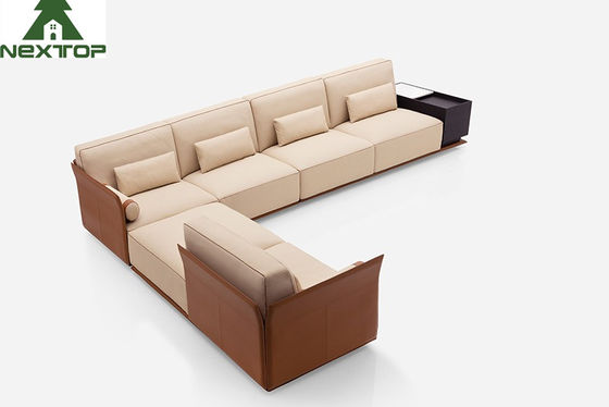 comprar L interior moderno forma área de la oficina del pasillo de Sofa Set Luxury Leather Hotel online manufacture