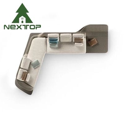 Buen precio Sofá de la esquina de los huéspedes del hotel oficina de ventas área de recepción Sofá de negociación en forma de L en línea