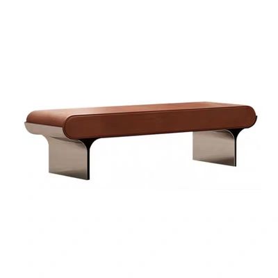 comprar Habitación de moda Sofá de acero inoxidable Habitación de hotel Banquillo junto a la cama acabado mate online manufacture