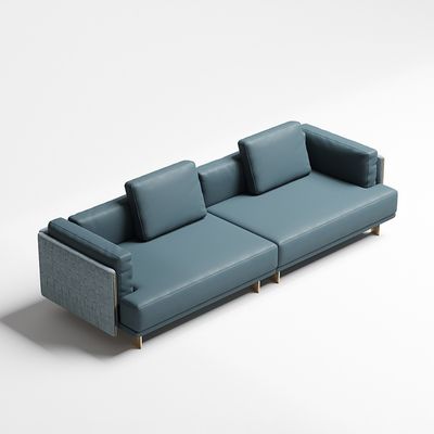 comprar Sofá de recepción de hotel de lujo moderno Sofá de negociación con marco de madera sólida online manufacture