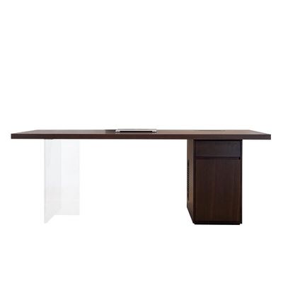comprar Muebles de dormitorio de hotel OEM Oficina hogar Piernas acrílicas Escritorio de computadora con conjunto de sillas online manufacture