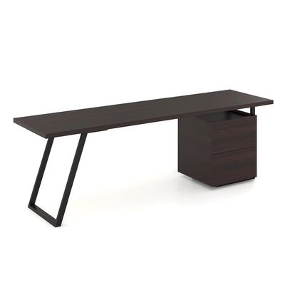 Buen precio Gran escritorio de 2 metros con silla giratoria de espalda alta en línea