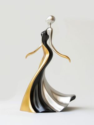 comprar SEGUNDA PARTE Simple Glamour Silhueta Bailando Escultura de Metal Hotel Villa Muestra online manufacture