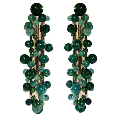 comprar Luz de pared de acero inoxidable de cristal redondo de lujo para decoración de iluminación de hoteles estrella online manufacture