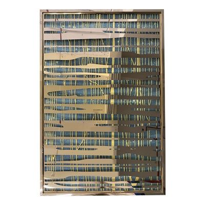 comprar Transforma tu decoración de hotel con una pantalla de pared 3D abstracta colgada de acero inoxidable online manufacture