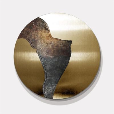 comprar Artefacto de decoración de pared de cobre antiguo cepillado para el vestíbulo del hotel entrada vista terraza online manufacture