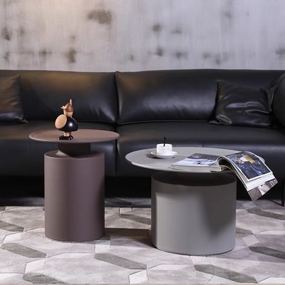 comprar Hotel de cinco estrellas Arte de acero al carbono mesa redonda de la esquina habitación de invitados mesa de noche online manufacture