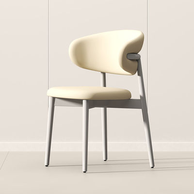 comprar Muebles de hotel y restaurante de lujo de acero inoxidable apoyabrazos de cuero silla de comedor online manufacture