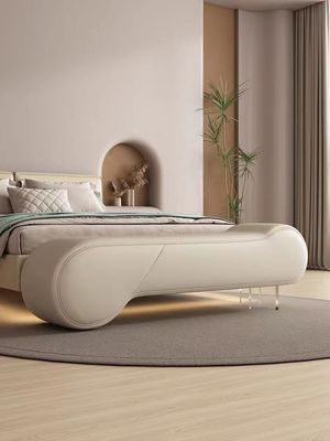 Banco de encargo Sofa Door Entry de Sofa Bed Tail Stool Long del hotel de cuero italiano