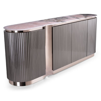 Aparador superior de acero inoxidable de lujo del mármol del OEM del ODM de la tabla de consola