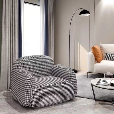 Sofá de madera moderno de Sofa Single Light Luxury Solid de la habitación del enrejado