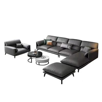 Esquina nórdica de lujo Sofa Hotel Home Modern del paño en forma de L