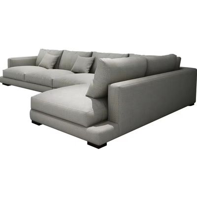 Tela seccional práctica Sofa Bed de encargo en forma de L