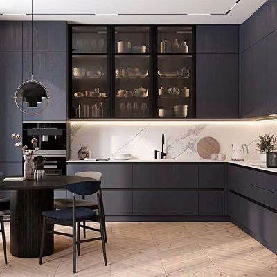 El armario de cocina moderno completo del hotel fijó múltiplo de encargo