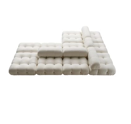 Lanas blancas Sofa Modular Combination del cordero de Teddy Hotel Lobby Furniture Fabric