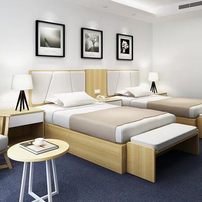 Madera sólida tapizada comercial de encargo de la cama del almacenamiento para el hogar del chalet del hotel