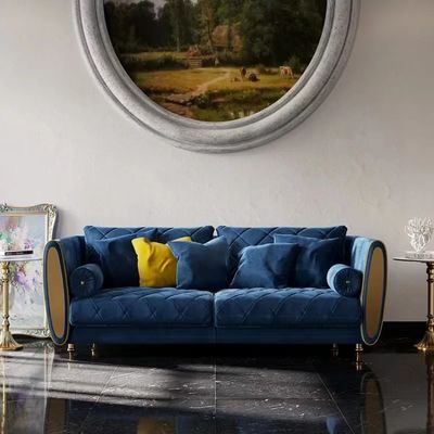 Sitio perezoso lujoso acogedor de Sofa With Seating For Hotel del asilo del terciopelo