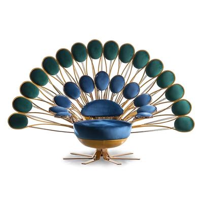 Sofá de la sola luz de Sofa Chair Classical Contemporary Luxury del pavo real solo