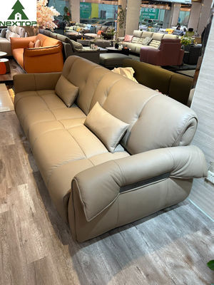 Combinación verde de cuero Sofa High Density para la sala de estar