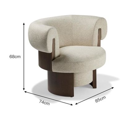 Silla del ocio de la tela de Sofa Living Room Creative Single de madera sólida del apartamento