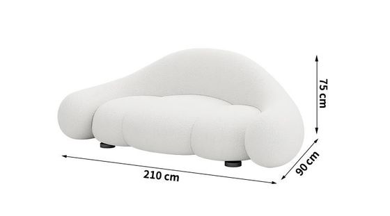 Sofá curvado creativo de Sofa Luxury Modern Reception Guest de la sala de estar