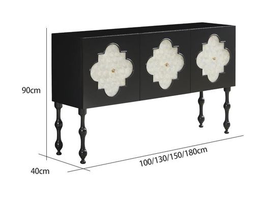 Buen precio Madera sólida americana de encargo Shell Decorative Cabinet de los gabinetes modernos de la sala de estar en línea