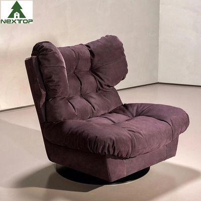 Ocio giratorio creativo Sofa Chair Lounger de la sola sala de estar de lujo de la silla de la luz del OEM
