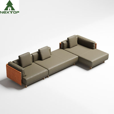 L moderno italiano sala de estar de Sofa Set Furniture For Lobby de la esquina de la forma