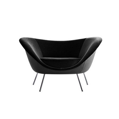 Solo salón Sofa Chair del terciopelo del hotel de los muebles modernos minimalistas del pasillo