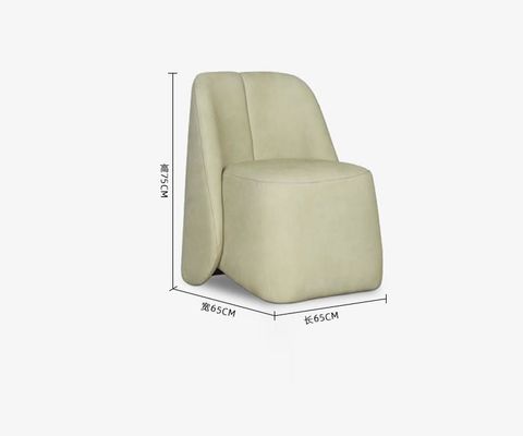 Terciopelo de cinco estrellas minimalista solo Sofa Chair perezoso de los muebles del pasillo del hotel