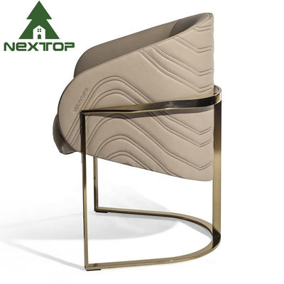 Silla de comedor de lujo ligera Sillón moderno Silla de sala de estar de ocio