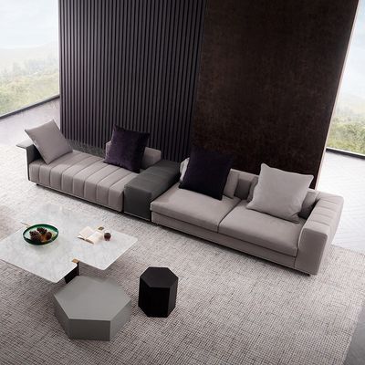 Muebles Sofa Set Leather Fabric Straight modular Sofa Living Room del pasillo del hotel del OEM
