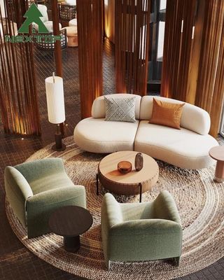 OEM ODM Muebles del vestíbulo del hotel zona de espera exquisita Negociación del sofá