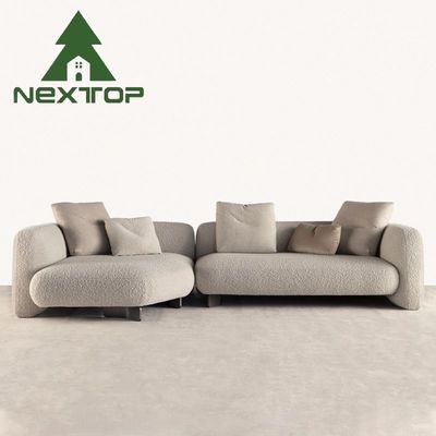Sofá moderno estilo crema recepción del vestíbulo casual