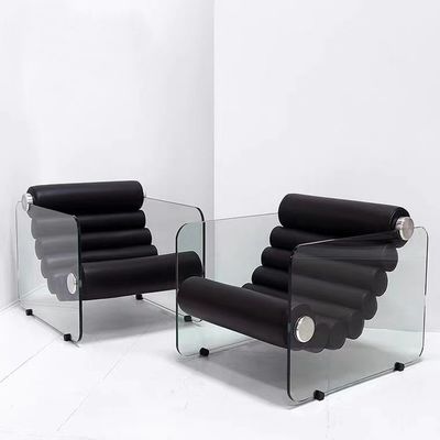 Silla reclinable en forma de fibra de vidrio simple transparente de acrílico de ocio